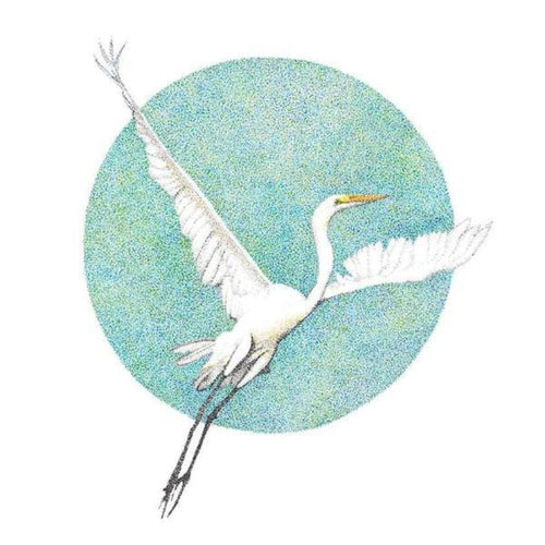 Giclée print - Kōtuku (White Heron)