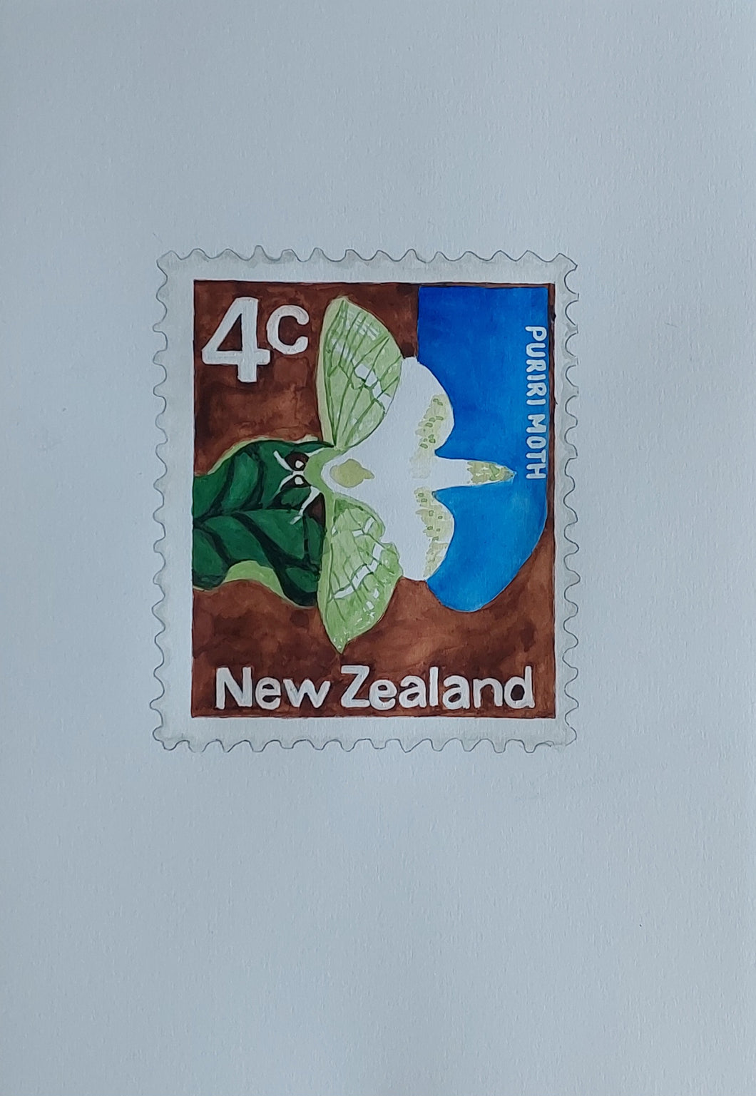 New Zealand 4c Stamp