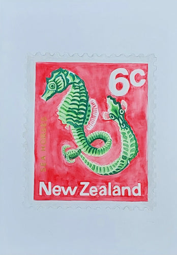 6c Seahorse stamp