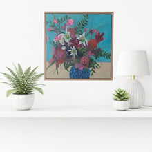 Load image into Gallery viewer, &#39;Blue vase with Proteas&#39;